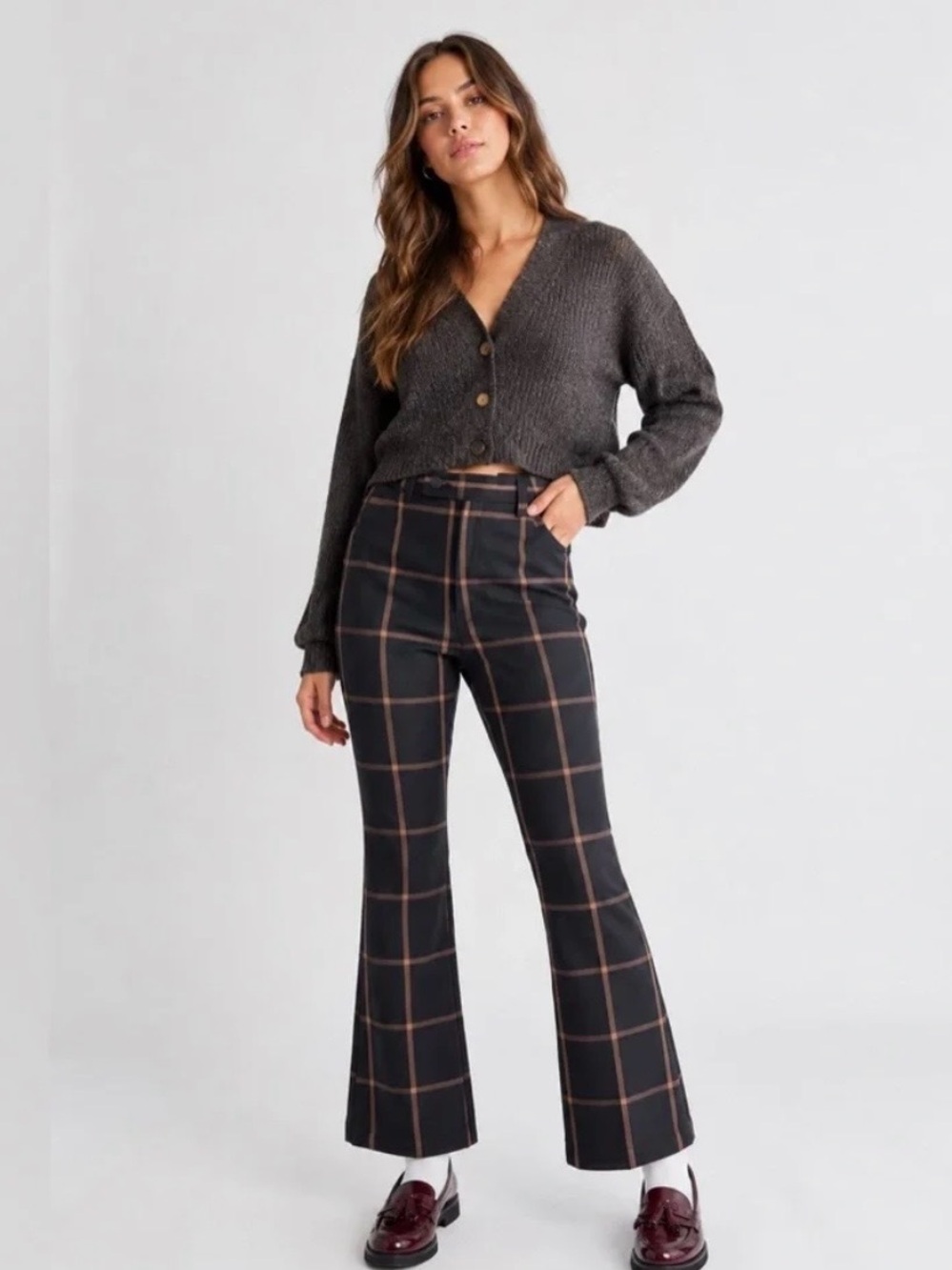 Levi's Math Club Flare, Bonnie Plaid Size 30